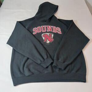 Gildan Heavy Blend SOUNDS N Men's Black Hoodie Pullover Sweatshirt Size Large